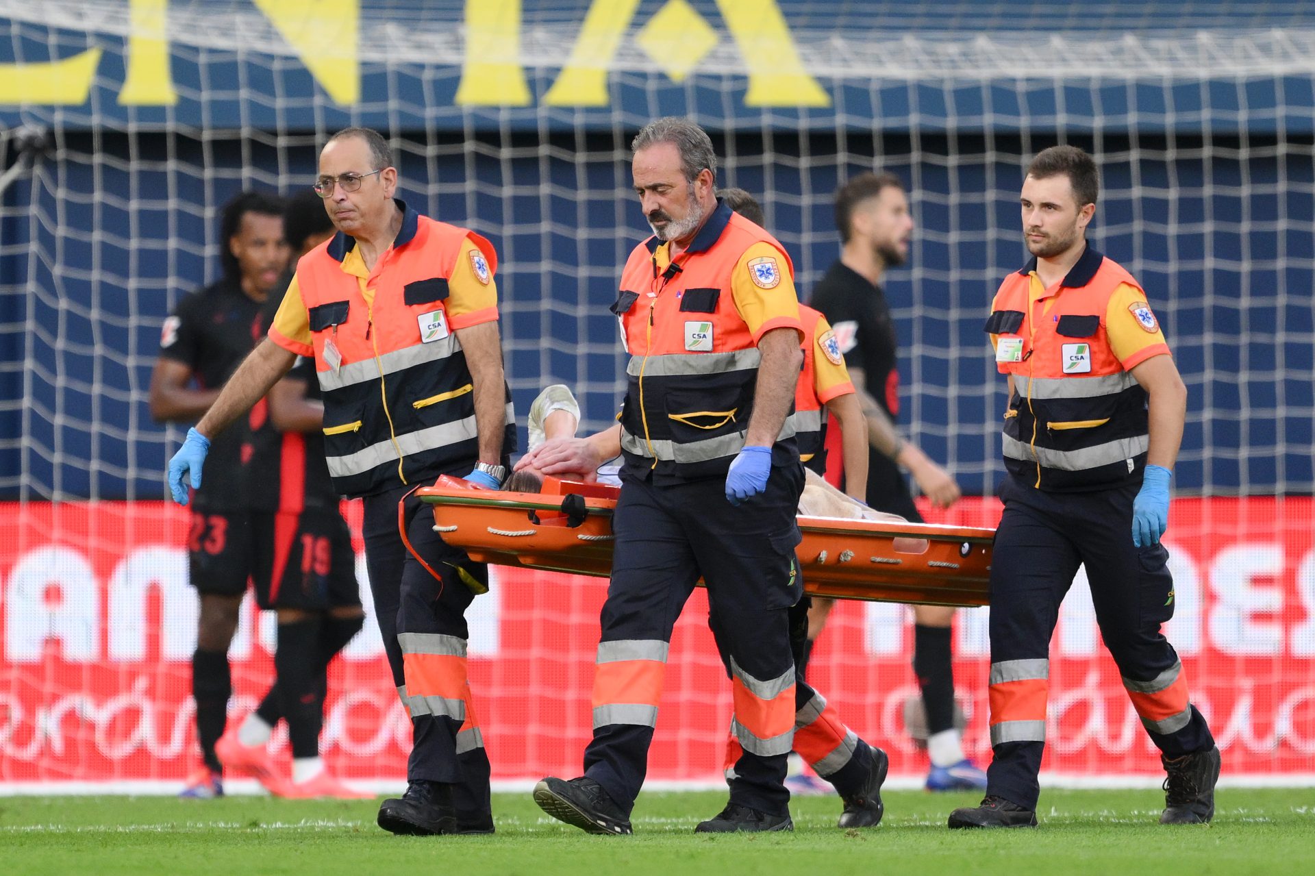 Barcelona goalkeeper Marc-Andre ter Stegen seen in wheelchair outside hospital after suffering horror knee injury