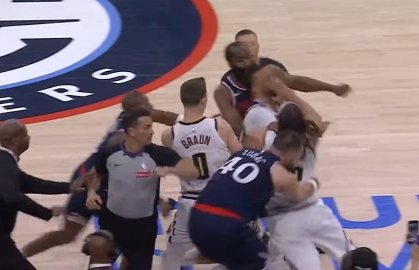 Pogledajte tučnjavu na utakmici Clippersa i Nuggetsa (Video)