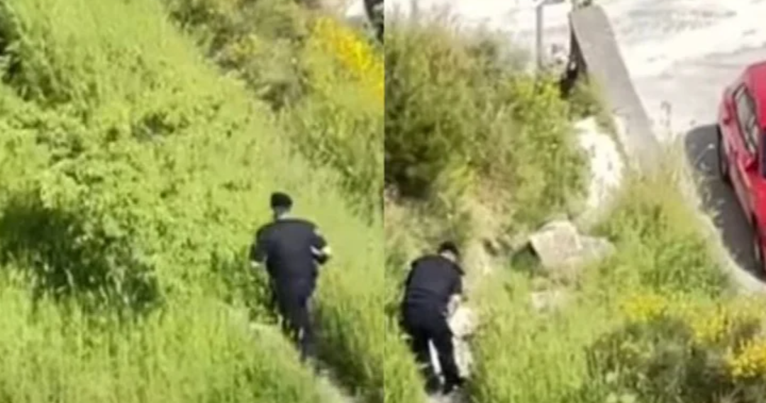 Hit snimak iz Splita: Uhapšeni navijač pobjegao s lisicama, umorni policajac ga nije stigao (Video)