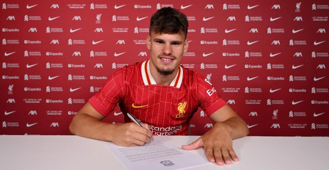Liverpool complete signing of Milos Kerkez from Bournemouth