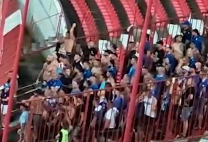 IMPRESIVAN GEST POLJAKA NA KRAJU UTAKMICE! Preko dana divljali u Beogradu, a pogledajte šta su uradili nakon što je njihov tim ispao od Zvezde (Video)