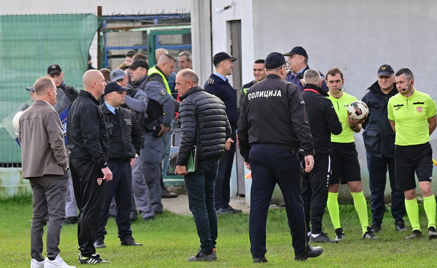 ФФМ ја соопшти казната за Шкендија Арачиново за скандалот во кој редар шутна фудбалер на Брегалница