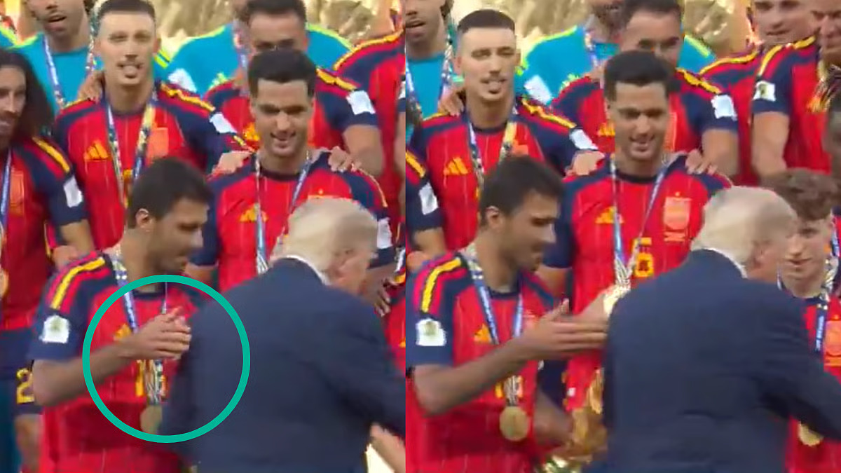 VIDEO Trump ukrao show prvacima svijeta. Rodri ga molio da se makne, ali uzalud